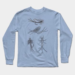 Mayfly Flyfishin' Long Sleeve T-Shirt